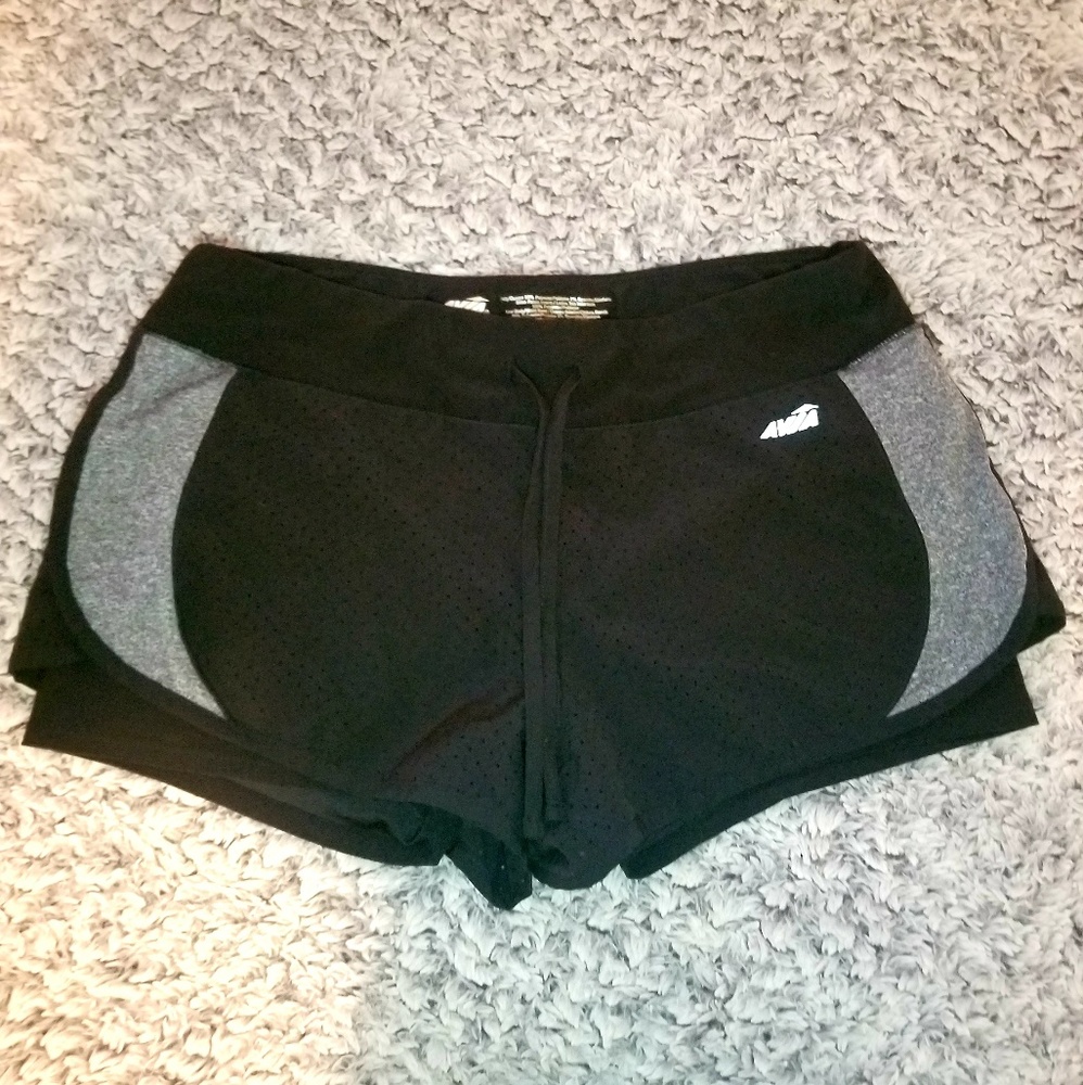 Black Activewear Shorts with Built in Sliders